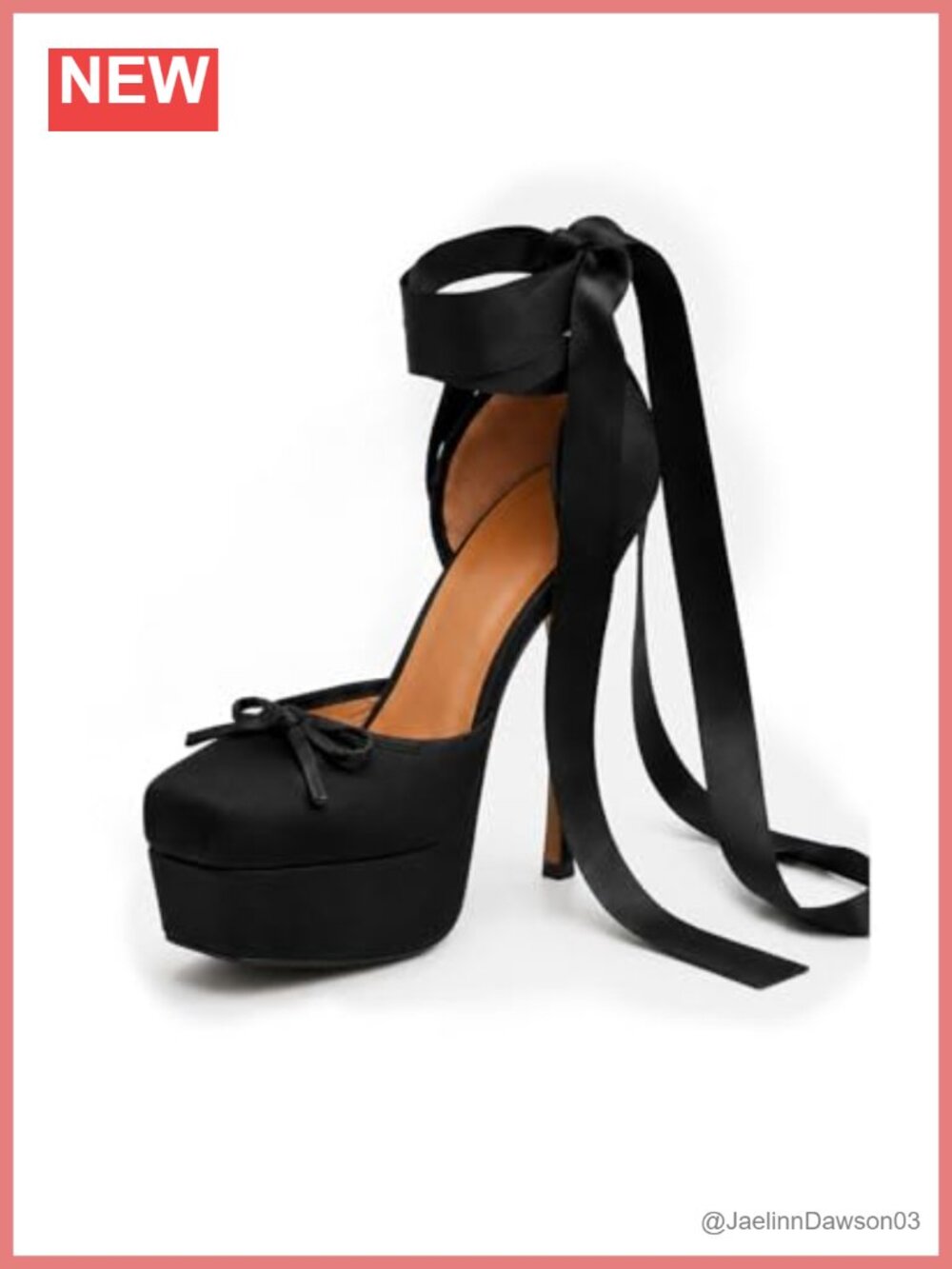 Satin Lace-Up Platform Stiletto Heels Women's Formal Pumps